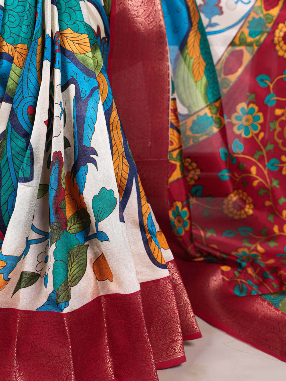 Tussar silk saree with zari weaving