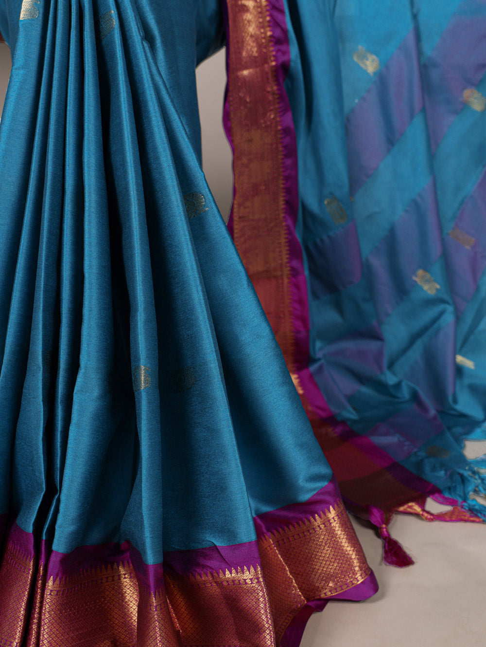 Cotton silk saree for festive occasions