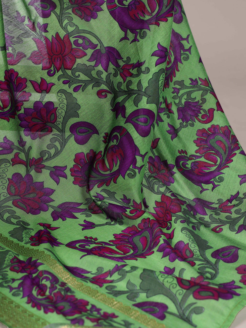 Traditional chanderi saree with blouse