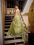 Tea Color Sequins And Thread Embroidery Work Gold Crush Lehenga Choli
