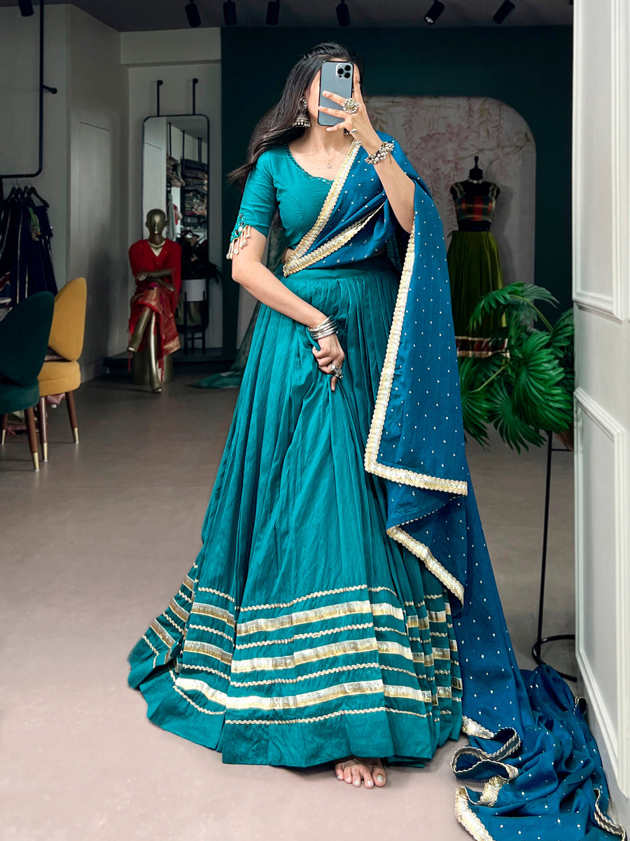 Festival Wear Chanderi Chaniya Choli