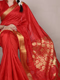 raw silk saree with unstitched blouse