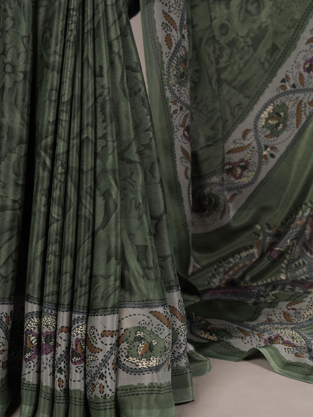 Elegant crepe saree for cultural celebrations