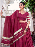 Zari weaving festive lehenga choli