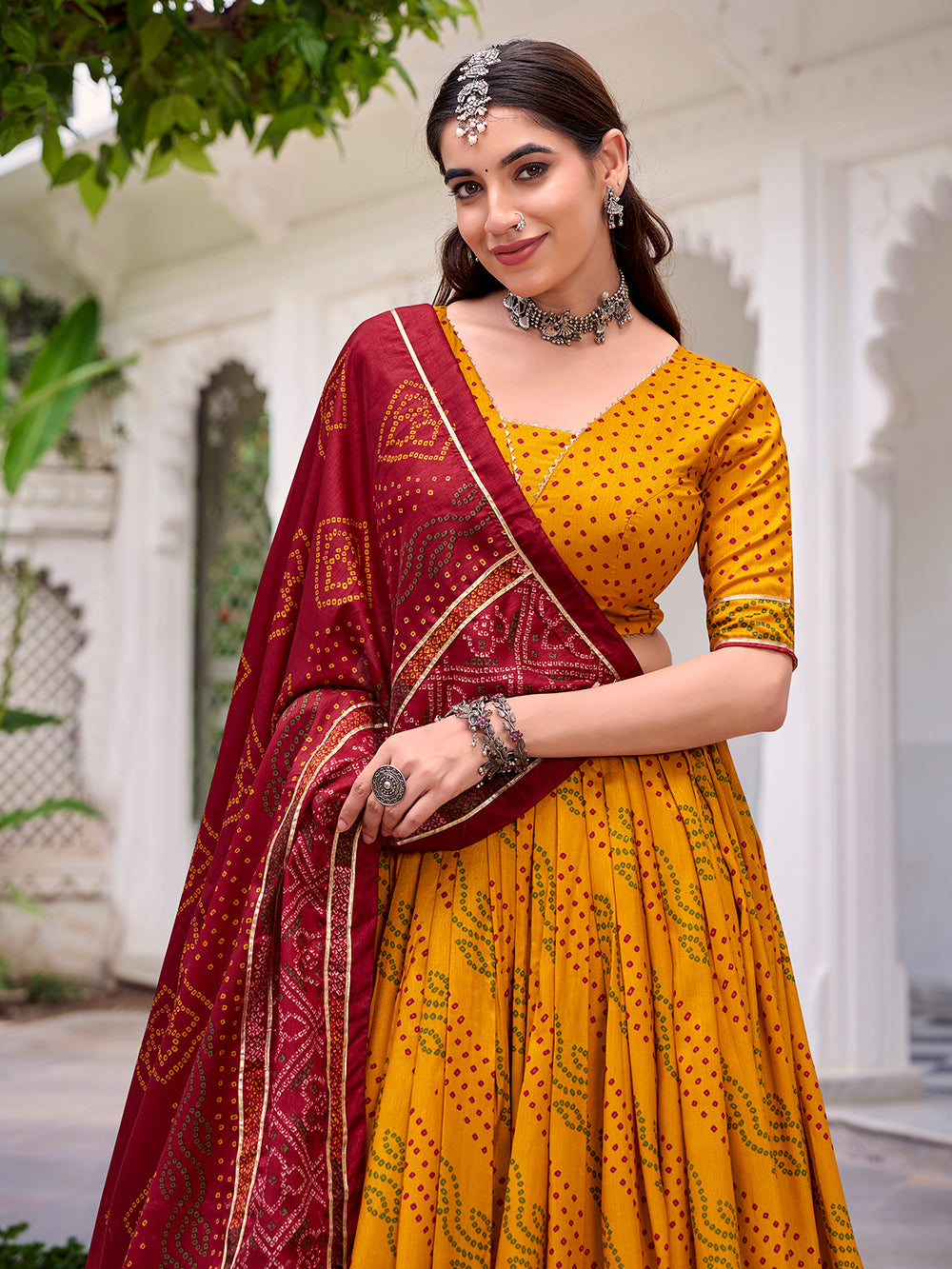 Yellow lehenga for Navratri and weddings