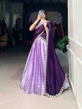 Lavender Color Paithani Lehenga Choli