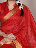 red silk saree for wedding wear
