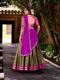Sequins and Thread Work Pink Lehenga