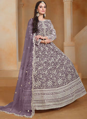 best wine anarkali suit