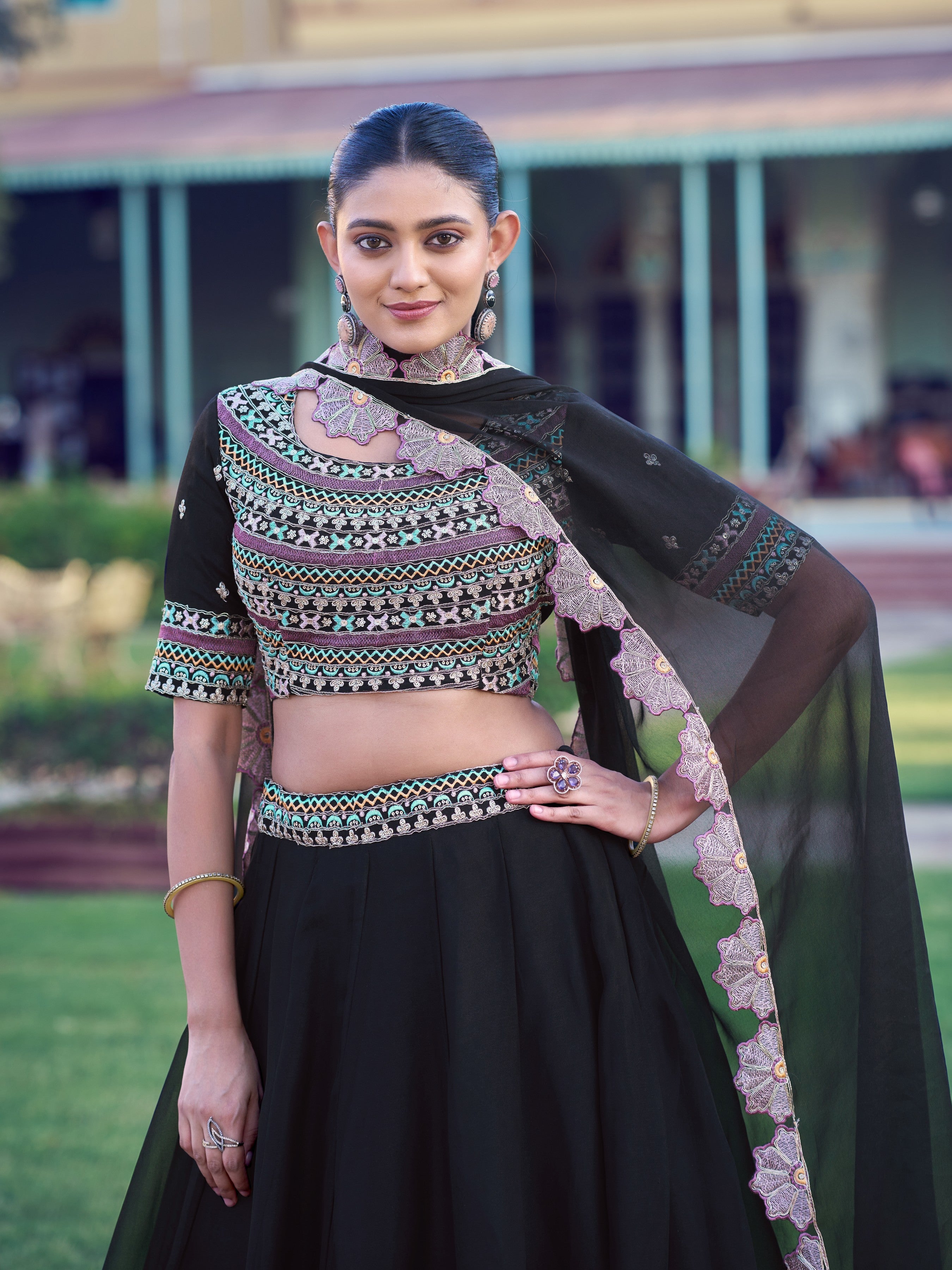 Festival Wear Georgette Lehenga Choli
