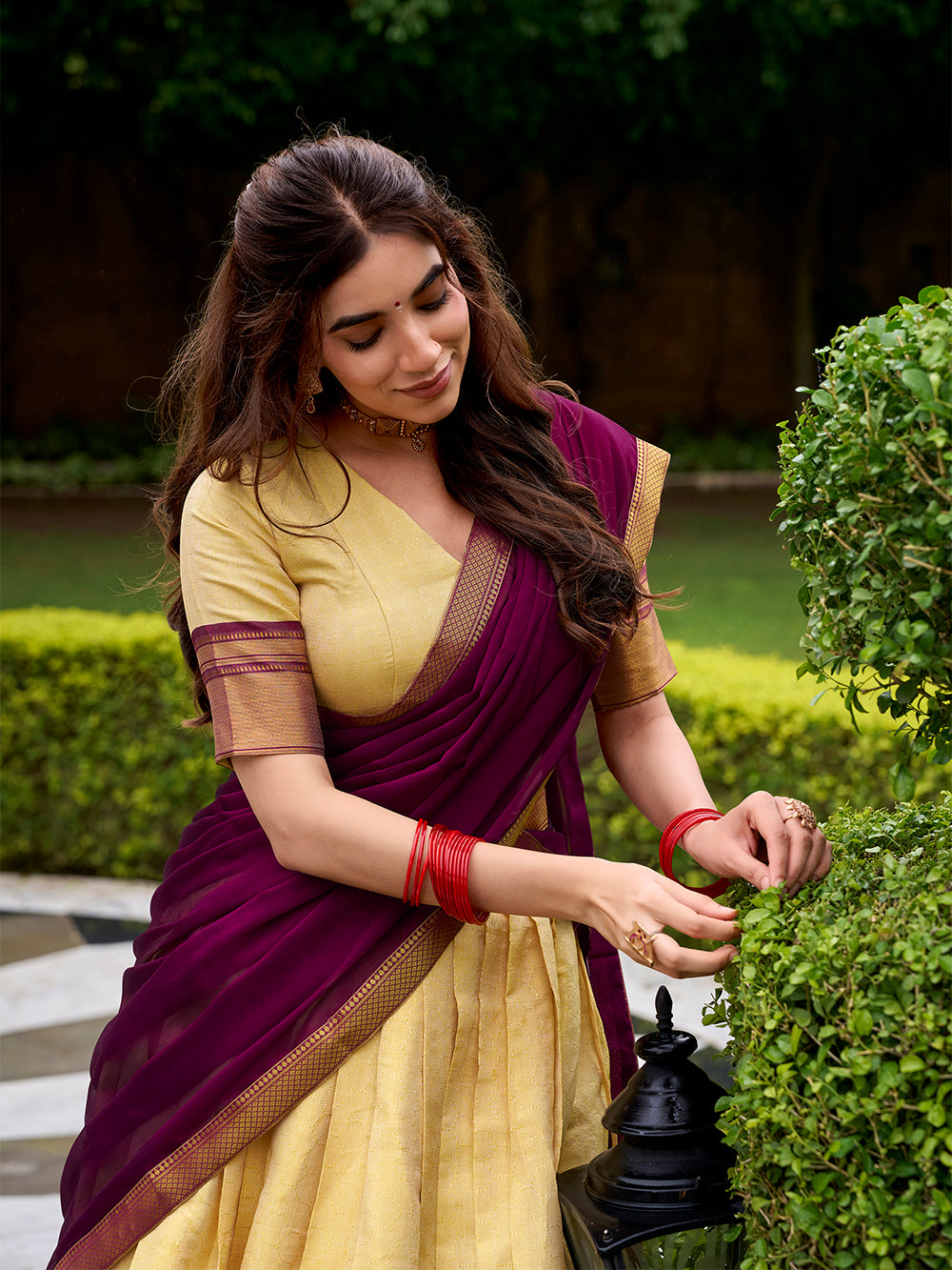 Wedding wear brown color lehenga choli for women