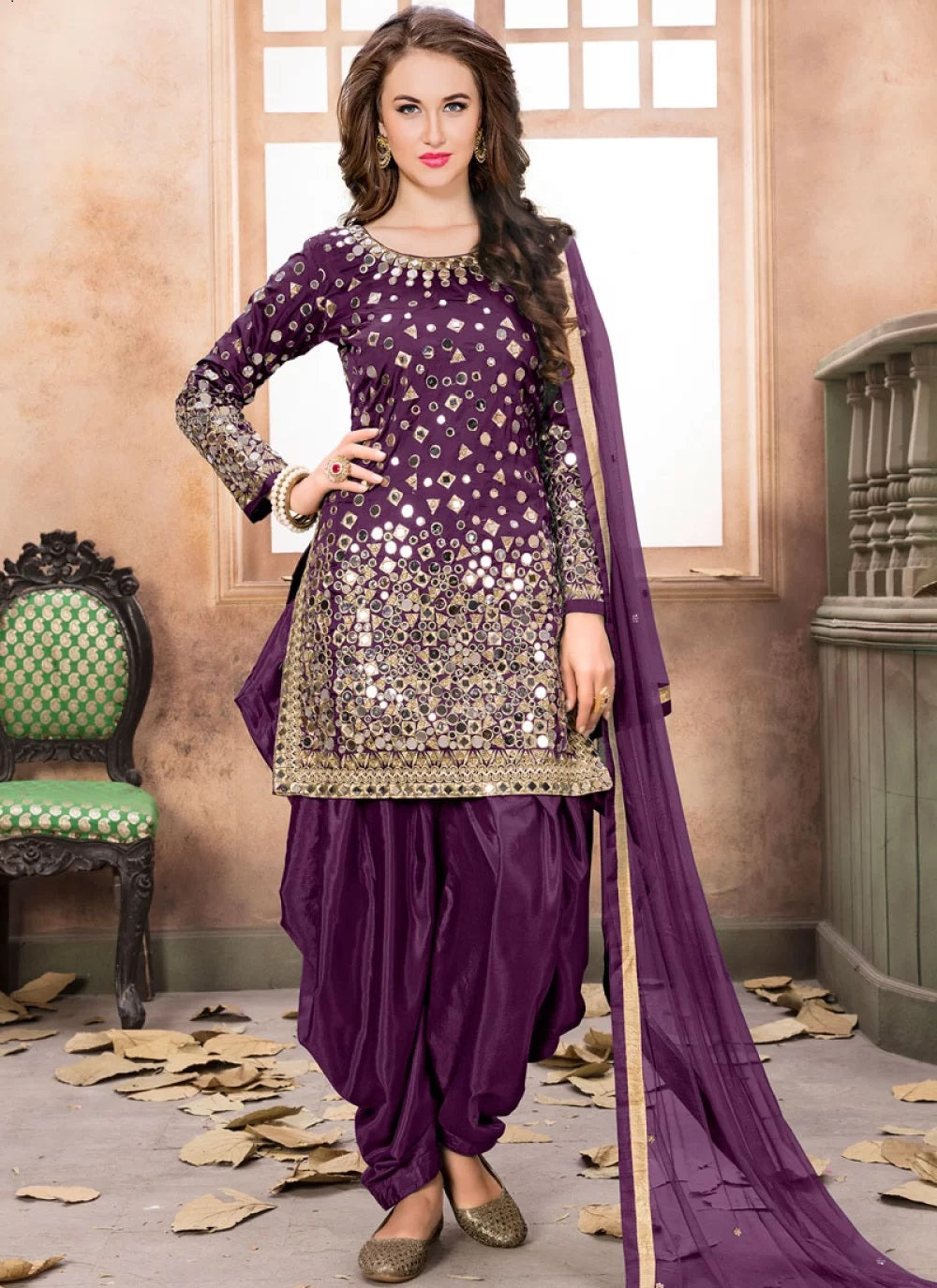 Purple Color Punjabi Suit