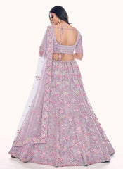 Adorable Soft Net Wedding Lehenga with Dori and Sequins Work