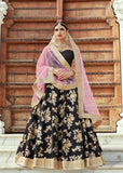 Black Silk Lehenga Online