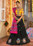 navratri Lehenga in Black