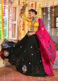 navratri Lehenga in Black