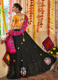 navratri Lehenga in Black