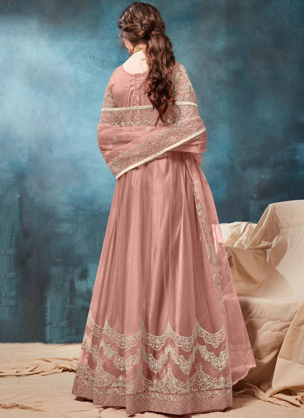 Dusty Pink Latest Designer Anarkali Dresses Gunj Fashion Dusty Pink Latest Designer Anarkali Dresses Gunj Fashion