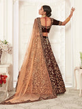 Velvet Maroon Bridal Lehenga