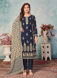 Festive Wear Blue Straight Salwar Kameez In Georgette Fabric