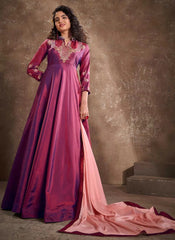 Magentra Ready to wear Silk Anarkali Gown