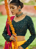 yellow navratri chaniya choli