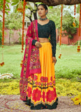 yellow navratri chaniya choli