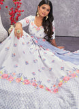 Pearl White Georgette Embroidered Mirror Work Lehenga