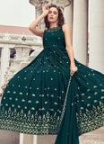 Rama Stunning Georgette Embroidered Long Gown