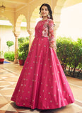 Rani Cotton Embroidered Koti Style Gown For Women