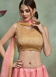 Pink Lehenga For Bride