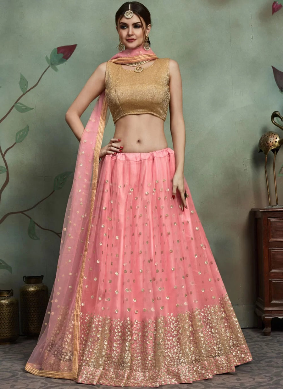 Pink Lehenga For Bride