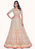 Stunning Bridal Lehenga with Dori and Sequins Work In White