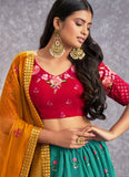 Thread with Sequins Embroidered and mirror