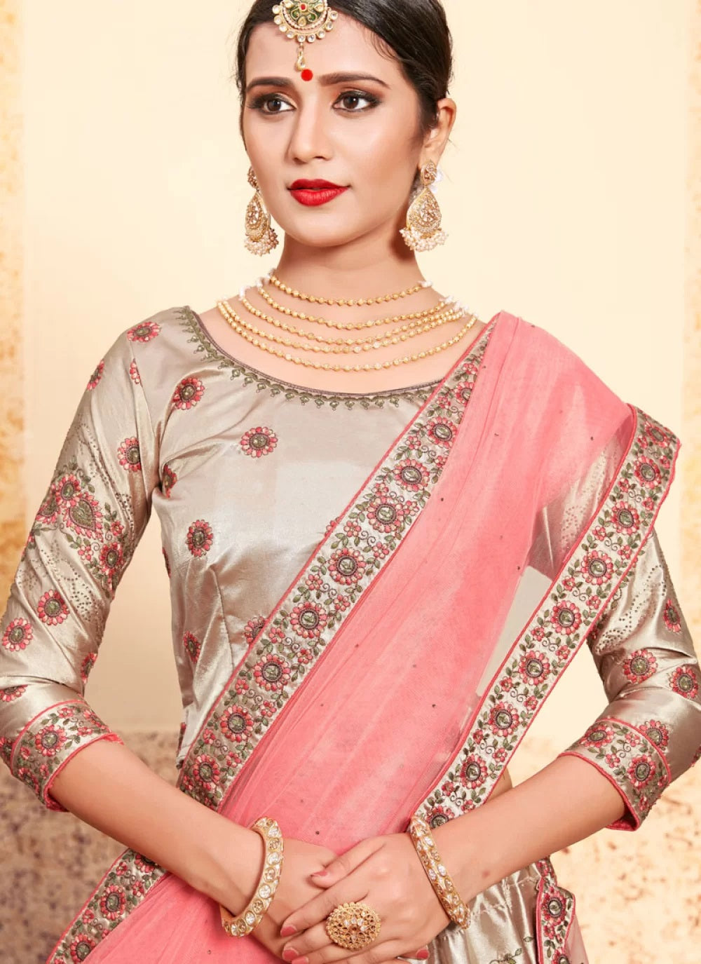 Beautiful Linen Satin Lehenga with jacket. | Indian fashion dresses, Indian  fashion, Stylish dresses