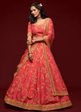 Wedding Embroidered Art Silk Lehenga Choli